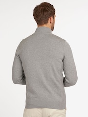 Barbour® Grey 100% Cotton Quarter Zip Jumper - Image 2 of 5