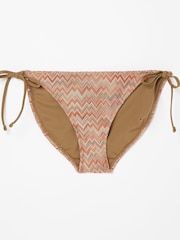 FatFace Orange Boheme Knitted Bikini Bottoms - Image 1 of 1