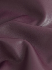 Berry Red Faux Leather PU Mini Skirt - Image 6 of 6