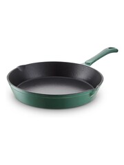 Green Barbary & Oak Cream 26cm Foundry Cast Iron Round Fry Pan - Image 6 of 6
