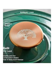Barbary & Oak Green 24cm Foundry Round Cast Iron Casserole Pan - Image 4 of 7