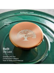 Barbary & Oak Green 20cm Foundry Round Cast Iron Casserole Pan - Image 11 of 11