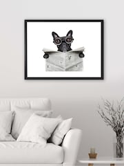 Brookpace Lascelles Black 'Bulldog News' Photographic Print in Glass Frame - Image 2 of 3
