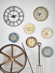 Brookpace Lascelles Cream Open Faced Garden Fruits Wall Clock - Image 3 of 4