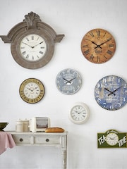 Brookpace Lascelles Brown Open Faced French Wine Chateau Wall Clock - Image 3 of 4
