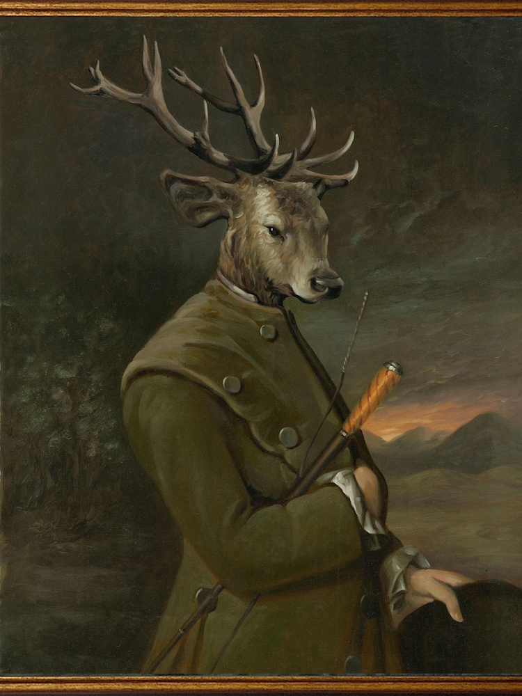 Brookpace Lascelles Green Earl of Lochnair Framed Wall Art - Image 1 of 3