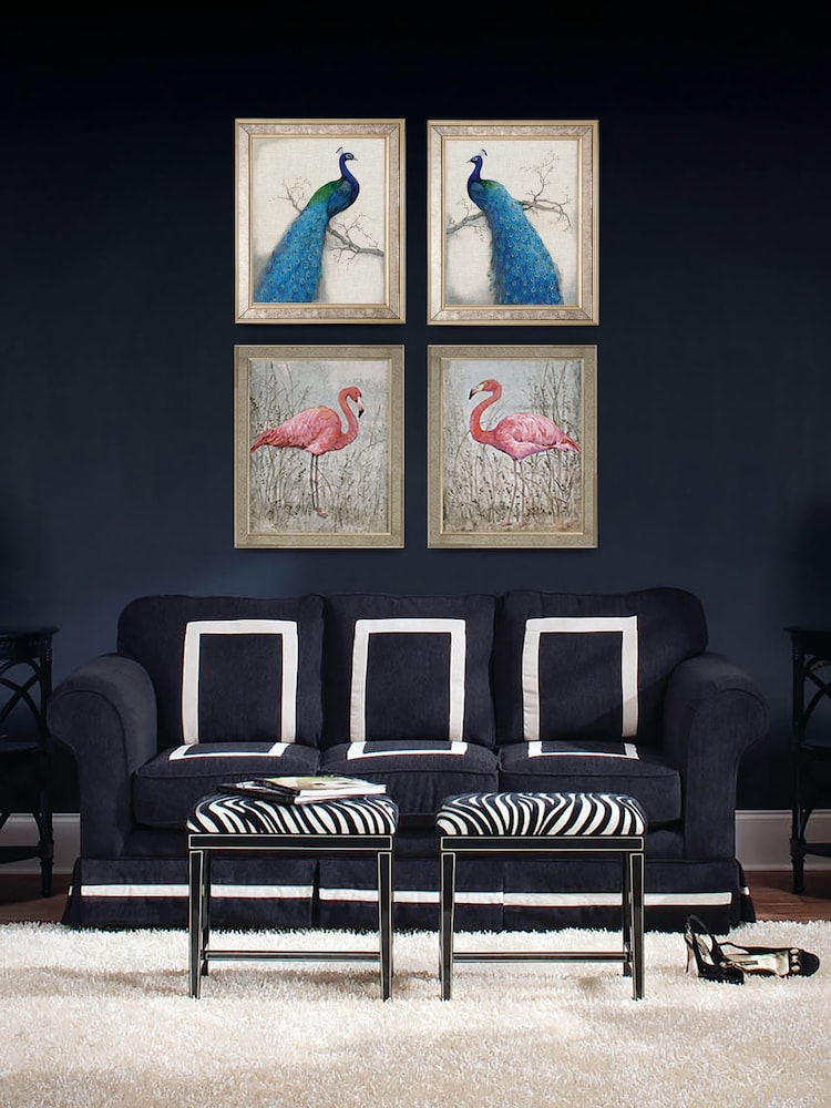 Brookpace Lascelles Gold Peacock II in Antique Mirrored Frame - Image 2 of 3