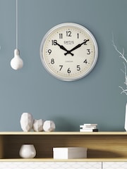 Brookpace Lascelles Chrome Retro Style Smiths Chrome Metal Cased Wall Clock - Image 3 of 4