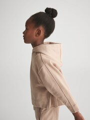 Reiss Pink Arden Senior Jersey Hoodie - Image 3 of 6