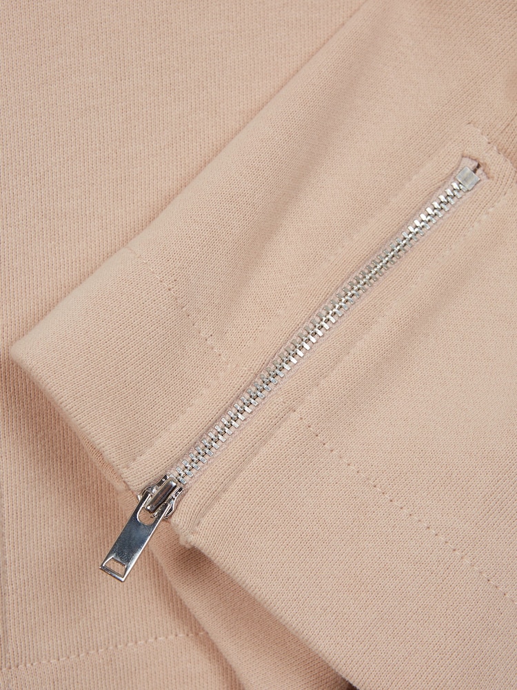 Reiss Pink Arden Senior Jersey Hoodie - Image 6 of 6