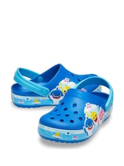 Crocs Blue Baby Shark Band Clogs - Image 3 of 5