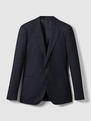 Reiss Dunn Single Breasted Wool Suit Slim Fit Blazer - Imagen 2 de 6