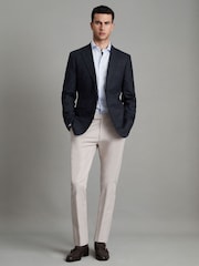 Reiss Dunn Single Breasted Wool Suit Slim Fit Blazer - Imagen 3 de 6