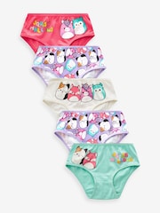 Красный/зеленый - 100% Хлопковые трусы Squishmallow Briefs 5 набор (5-14гг.) - Image 1 of 3