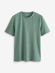 Green/Grey 100% Cotton Jersey Pyjama Shorts Set 2 Pack - Image 9 of 12