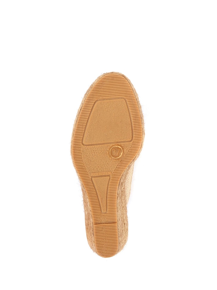 Jones Bootmaker Ladies Natural Rosanna Slingback Wedges - Image 6 of 6