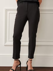Black Tailored Capri Trousers - Image 2 of 4