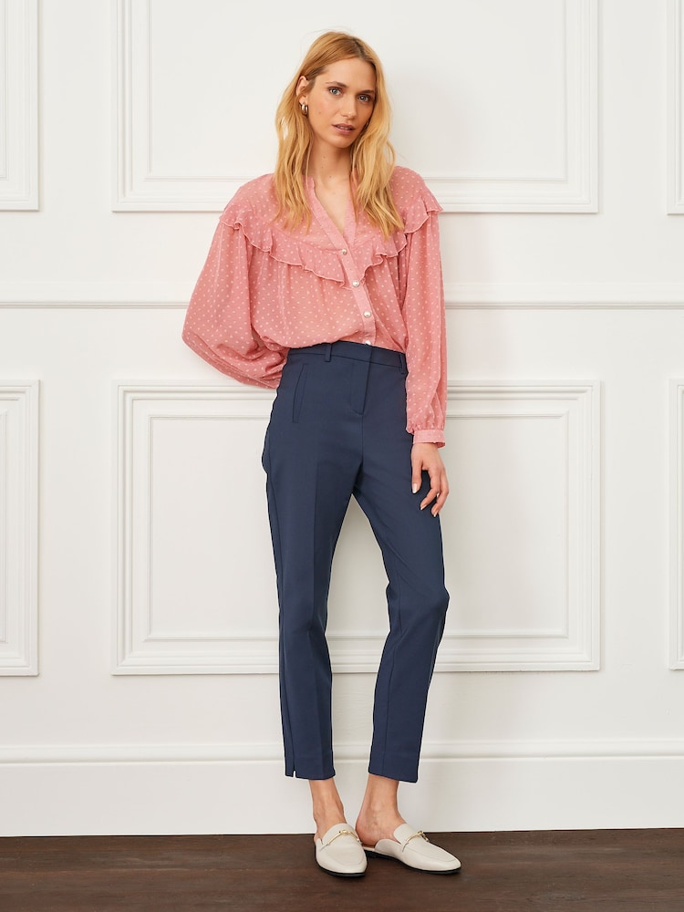 Marineblau/blau - Tailored Caprihose - Bild 1 von 4 Marineblau/blau - Tailored Caprihose - Bild 1 von 4