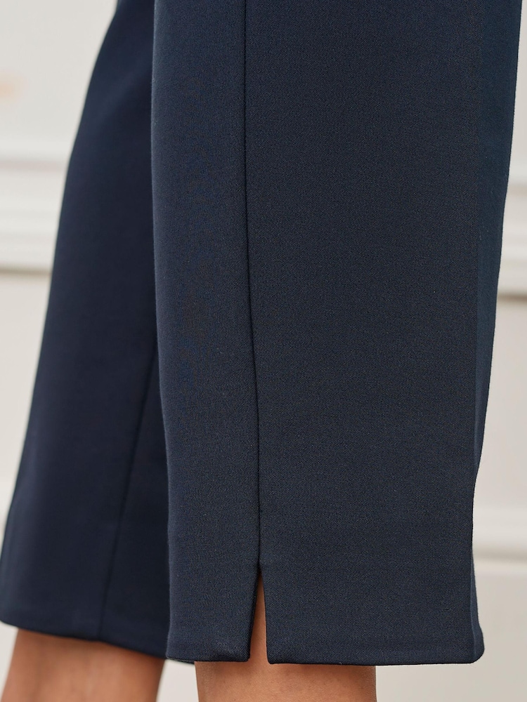 Marineblau/blau - Tailored Caprihose - Bild 4 von 4 Marineblau/blau - Tailored Caprihose - Bild 4 von 4
