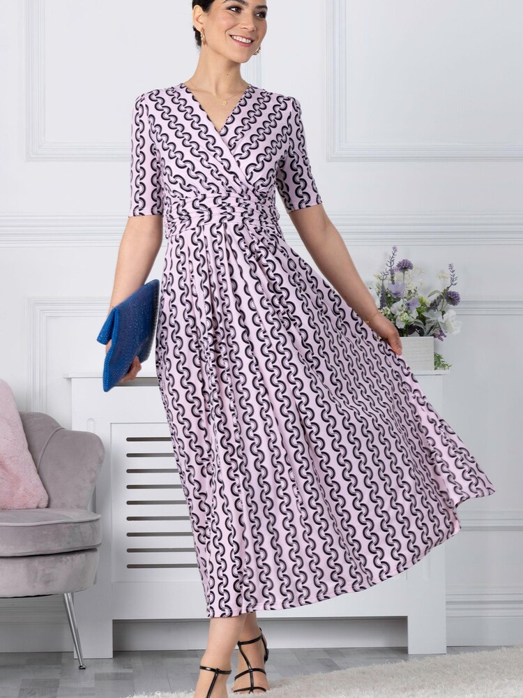 Jolie Moi Pink Molly Jersey Maxi Dress - Image 1 of 1