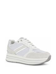 Geox Kency White Trainers - Image 2 of 4