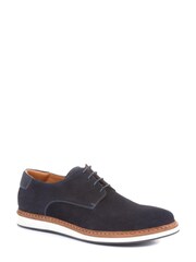 Jones Bootmaker Mens Brown Lowen Leather Suede Casual Lace-Up Shoes - Image 2 of 5