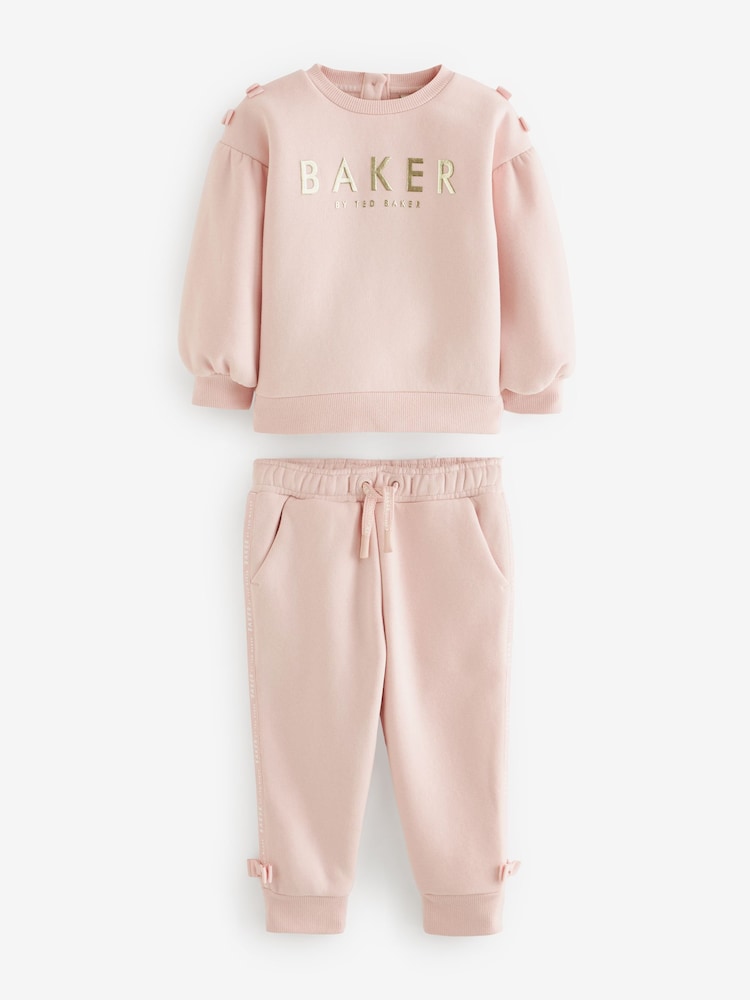 Baker by Ted Baker (0-6yrs) Bow Sweater and Joggers Set - Image 1 of 7