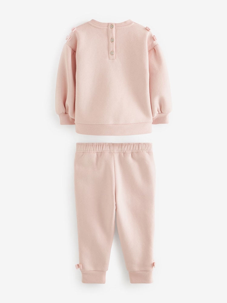 Baker by Ted Baker (0-6yrs) Bow Sweater and Joggers Set - Image 2 of 7