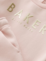Baker by Ted Baker (0-6yrs) Bow Sweater and Joggers Set - Image 3 of 7