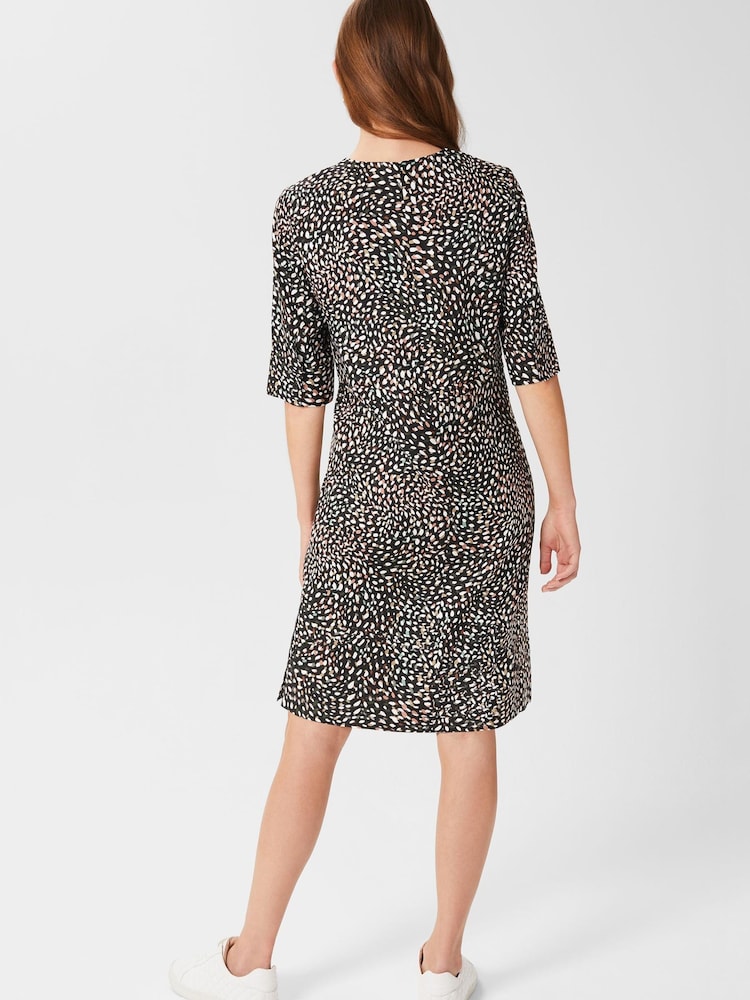 Hobbs Iza Black Tunic Dress - Image 2 of 4 Hobbs Iza Black Tunic Dress - Image 2 of 4