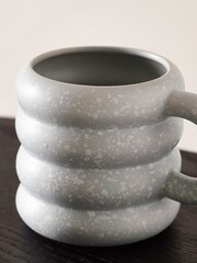 Set of 2 Light Blue Speckle Mugs - Image 3 of 3