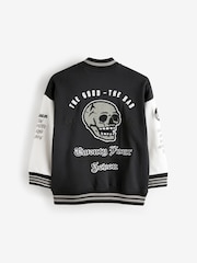 Schwarz Skate - Bomberjacke im College-Stil (3–16 J.) - Bild 13 von 14