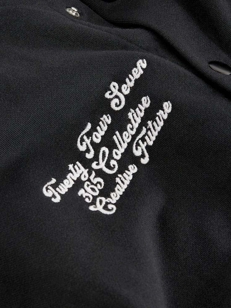Schwarz Skate - Bomberjacke im College-Stil (3–16 J.) - Bild 14 von 14
