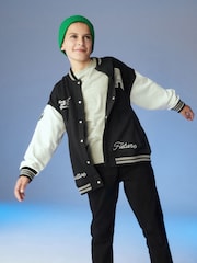 Schwarz Skate - Bomberjacke im College-Stil (3–16 J.) - Bild 3 von 14