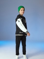 Schwarz Skate - Bomberjacke im College-Stil (3–16 J.) - Bild 7 von 14