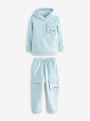 Hellblau - Utility Hoodie und Cargo Jogger im Set (3–16Jahre) - Bild 1 von 8