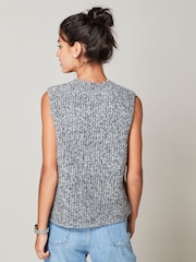 Gri - Vestă tricotată - Image 3 of 6