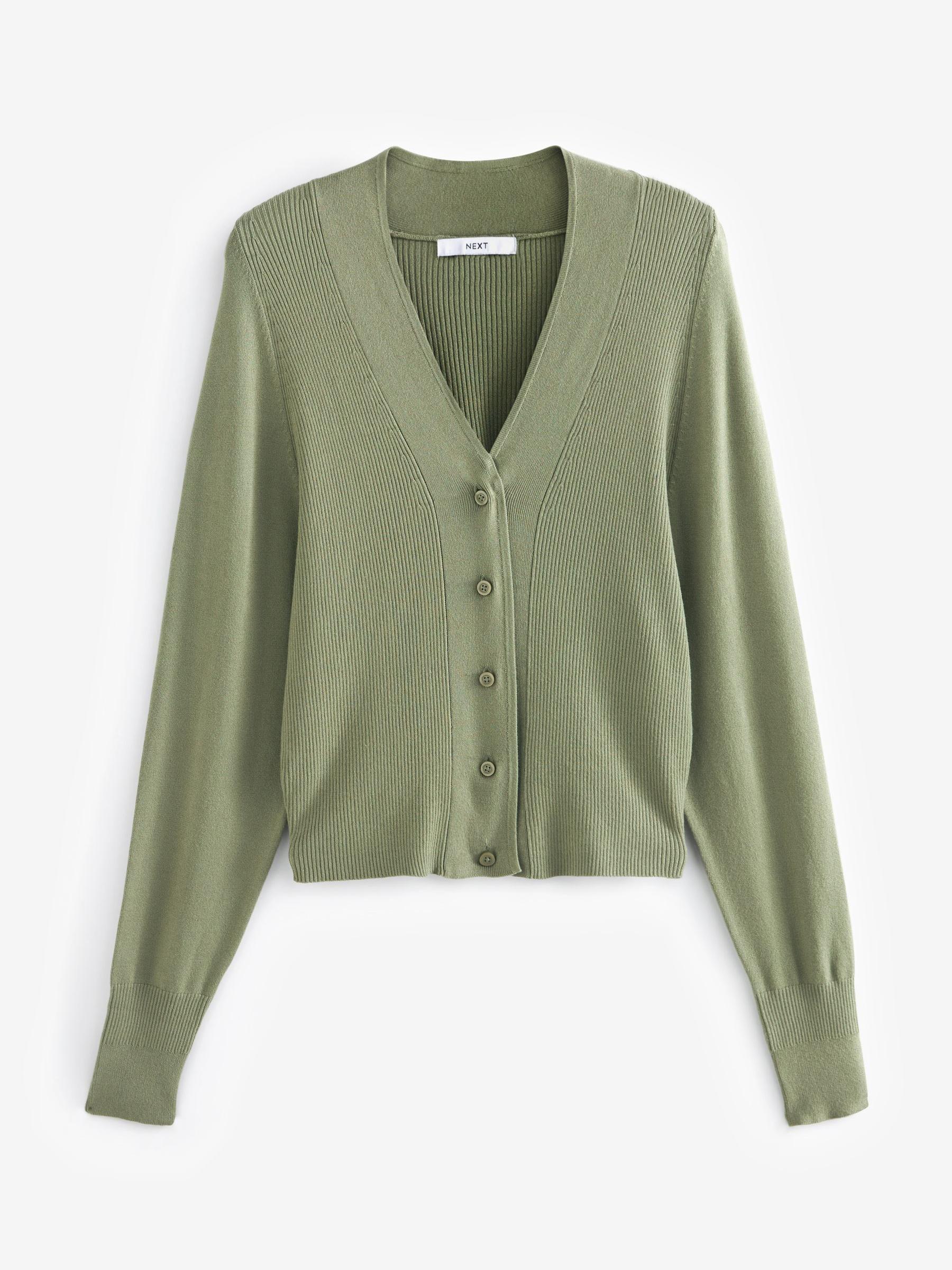 【一部予約販売】 Green Sage Buy Rib Luxembourg Next from Cardigan Sleeve Dolman トップス