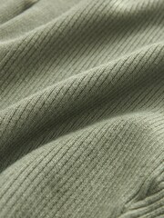 Sage Green Rib Dolman Sleeve Cardigan - Image 6 of 6