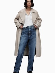 AllSaints Nude Mixie Leo Trench Jacket - Image 3 of 9