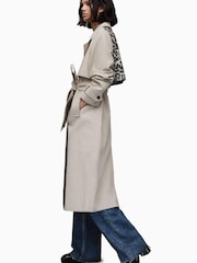 AllSaints Nude Mixie Leo Trench Jacket - Image 5 of 9