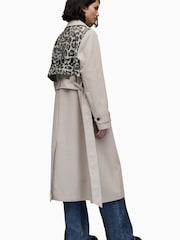 AllSaints Nude Mixie Leo Trench Jacket - Image 8 of 9