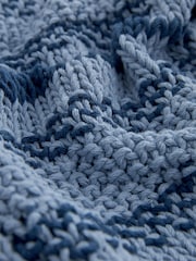 Blau - Strickjacke mit Streifen - Bild 6 von 6
