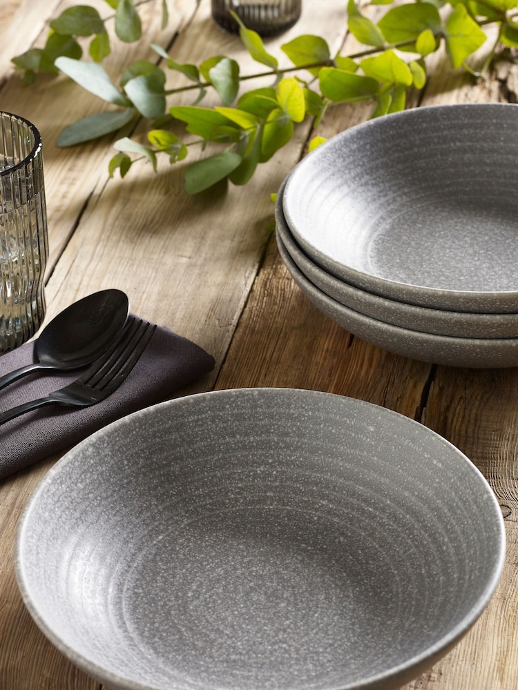 Grey Bronx Set of 4 Pasta Bowls - Image 1 of 4