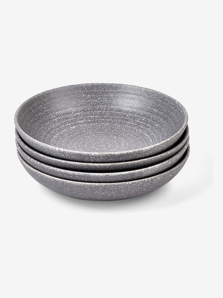 Grey Bronx Set of 4 Pasta Bowls - Image 4 of 4