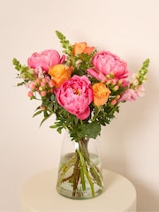 Arena Flowers Peach Punch Letterbox Peonies Bouquet - Image 1 of 5