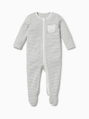 MORI Organic Cotton & Bamboo 2 Way Zip Up Sleepsuit - Image 2 of 4