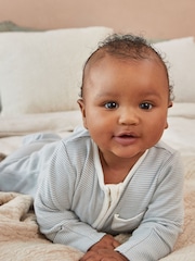 Mori Cotton & Bamboo Clever Zip Up Sleepsuit - Image 3 of 7