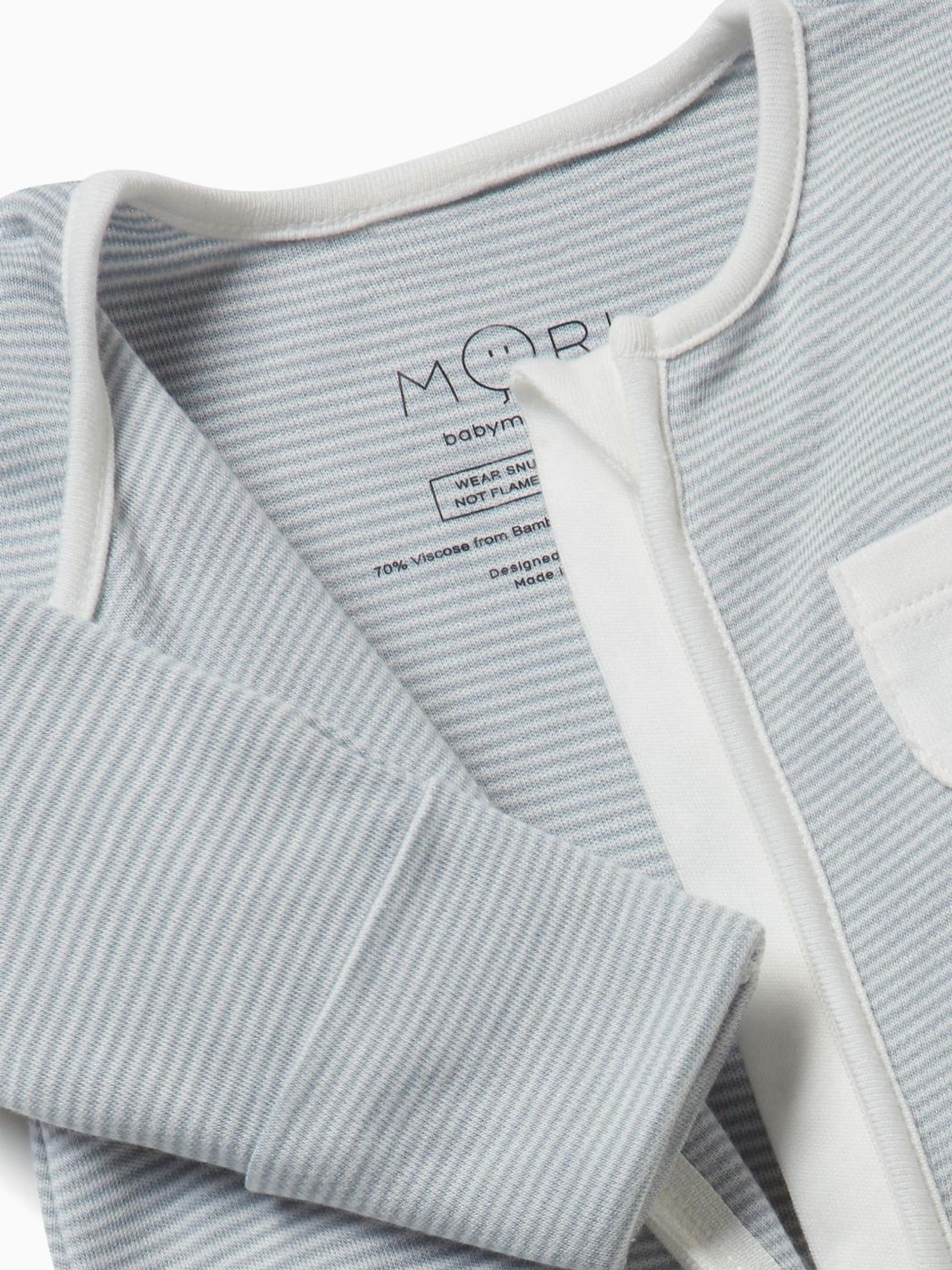 Produktbild von Bio-Baumwolle Strampler Mori Baby Zip-Up Sleepsuit | 70% Bambus & 30% Bio-Baumwolle | Fußpyjama Für Neugeborene Bis 18 Monate Baby Schlafanzug