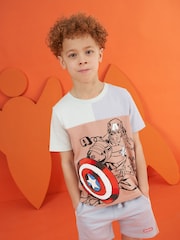 Angel & Rocket Grey Captain America Shorts - Image 1 of 5